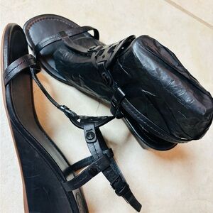 Tory Burch Black Strappy Sandals